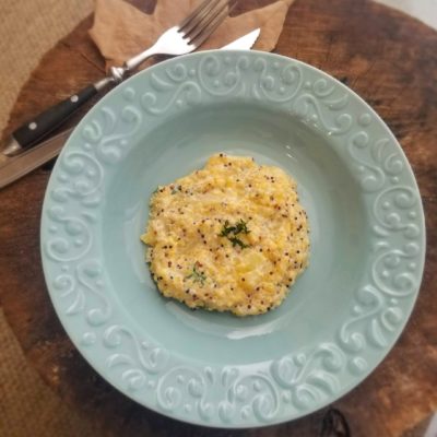 Risoto de quinoa e pera